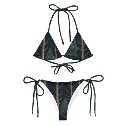 All-over print recycled string bikini